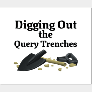 Writer Digging out the Query Trenches - V3 Posters and Art